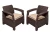 Комплект кресел TWEET Double Seat, цвет: венге