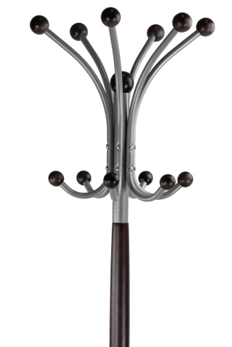 Вешалка напольная Д 1 металлик/ венге