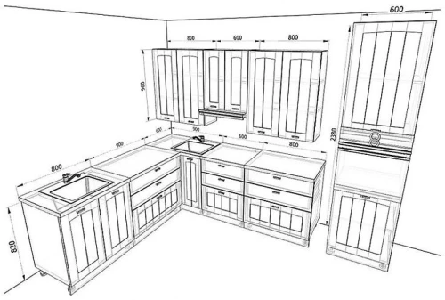 Кухня Мишель Комплектация 3