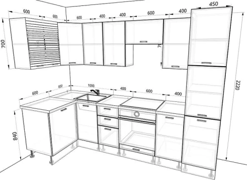 Кухня Европа Комплектация 1