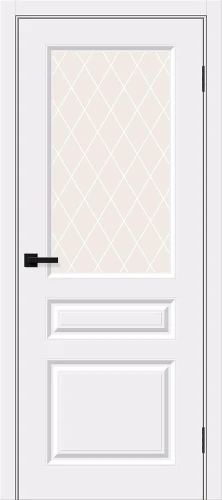 Межкомнатная дверь BRAVO Скинни-15 White Pro White Сrystal