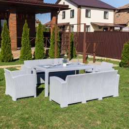 Обеденный комплект GRAND LANA LUX DINING XL светло-серый Обеденный комплект GRAND LANA LUX DINING XL светло-серый
