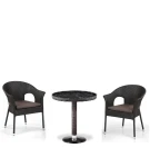 Кофейный комплект плетеной мебели T601/Y79A-W53 Brown (2+1) Кофейный комплект плетеной мебели T601/Y79A-W53 Brown (2+1)