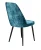 Стул DikLine 326 микровелюр M19 бирюза, ножки черные