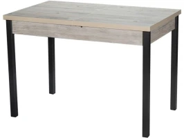 Стол М65 «Денвер» ДП1-01-06 1100(1400)*680 ЛДСП «Наоми», квадратные Графит