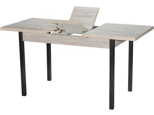 Стол М65 «Денвер» ДП1-01-06 1100(1400)*680 ЛДСП «Наоми», квадратные Графит