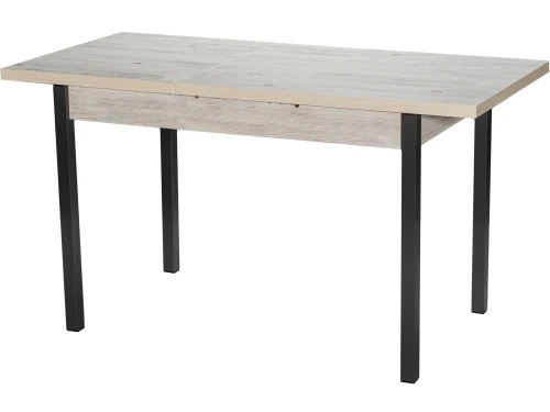 Стол М65 «Денвер» ДП1-01-06 1100(1400)*680 ЛДСП «Наоми», квадратные Графит