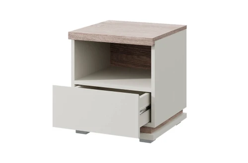 LIMA, Тумба прикроватная 1SN. Цвет ПЕРСИДСКИЙ ЖЕМЧУГ/ МАДУРА