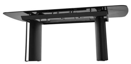 Стол RASMUS 160 TL-45 Белый мрамор, испанская керамика / черный каркас, ®DISAUR