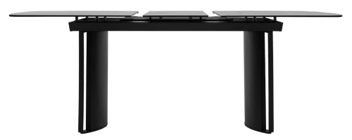 Стол RASMUS 160 TL-45 Белый мрамор, испанская керамика / черный каркас, ®DISAUR