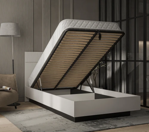 VINATI, Кровать 120 с подъемником. Цвет ПЕРСИДСКИЙ ЖЕМЧУГ/ АМАРОК