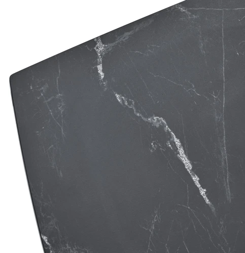 Стол FOGGIA 140 KL-116 Черный мрамор матовый, итальянская керамика/ черный каркас, ®DISAUR