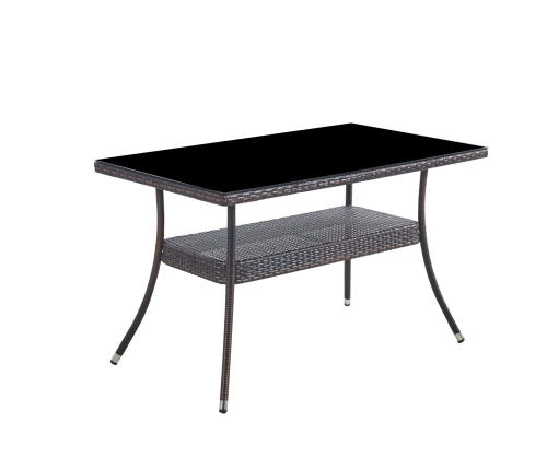 Комплект мебели из искусственного ротанг стол Рио и  6 кресел Греция Dark Brown