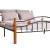 Кровать AT-126 дерево гевея/металл, 160*200 см (Queen bed), красный дуб/черный