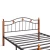 Кровать AT-126 дерево гевея/металл, 160*200 см (Queen bed), красный дуб/черный
