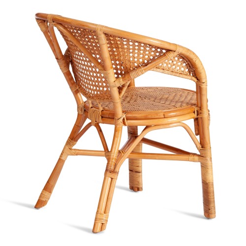 Комплект "PELANGI"  02/15 ( стол со стеклом + 4 кресла ) [без подушек] ротанг, кресло 65х65х77см, стол диаметр 64х61см, Honey (мед)