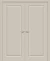 Двухстворчатая межкомнатная дверь BRAVO Скинни-10 Creamy