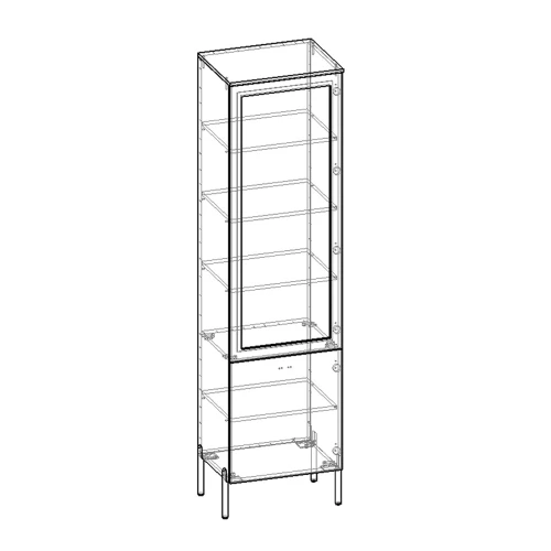 Витрина 540 правая Капри 2