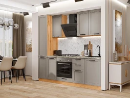 Кухонный гарнитур Нео-02 Clay Silk Дуб Вотан