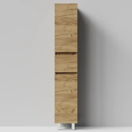 Пенал Бест 35 (2 двери, 1 ящик) напольный, Дуб Тортуга ПВХ 2357-43, левый, бельевая корзина