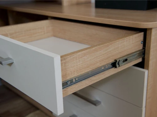 Стол «Гарвард» ПР 130х120, Дуб сонома/белый