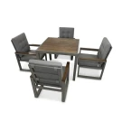 Комплект уличной мебели QUADRO 1 Дуб мореный