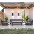 Лаунж зона ESTIVO T с трехместным диваном - маренго