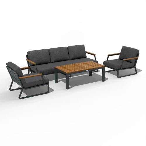 Лаунж зона ESTIVO T с трехместным диваном - маренго