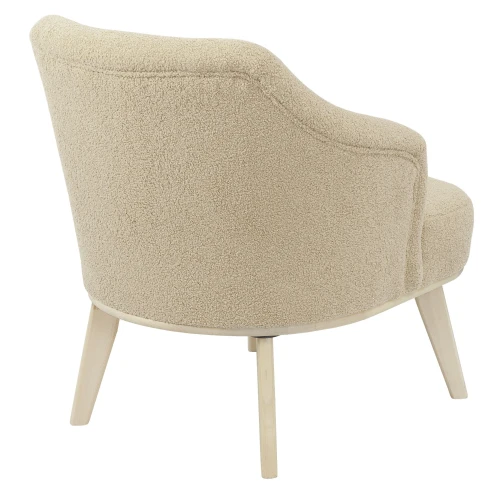 Кресло Комфорт 5 ткань барни крем, каркас лак