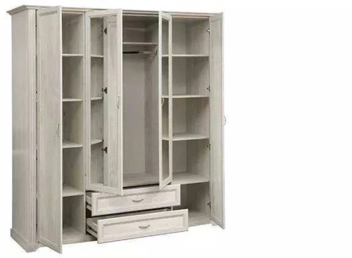 Спальня Сохо бетон белый/бетон патина