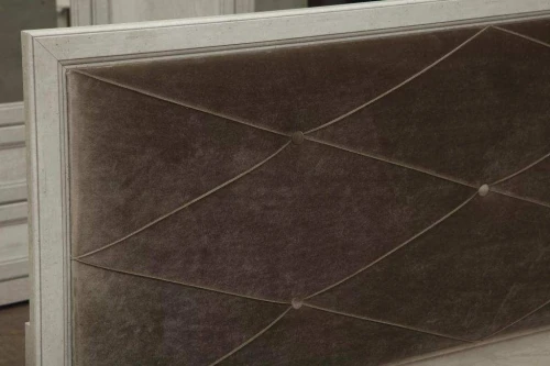 Спальня Сохо бетон белый/бетон патина