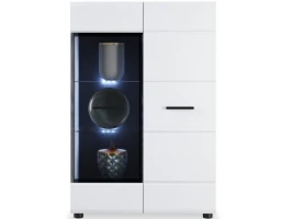 Комод «Йорк» 1д1в, Белый/белый глянец АКЦИЯ!