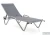 Шезлонг Hera алюминиевый, серый