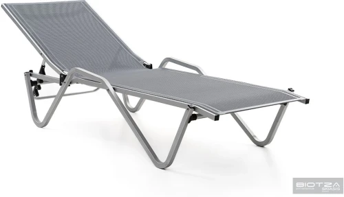 Шезлонг Hera алюминиевый, серый