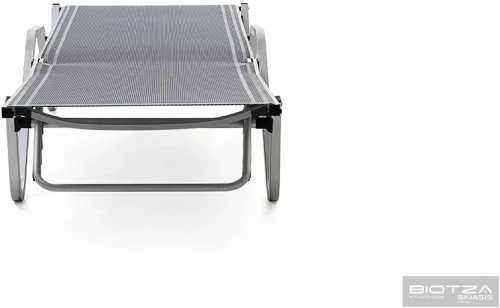 Шезлонг Hera алюминиевый, серый