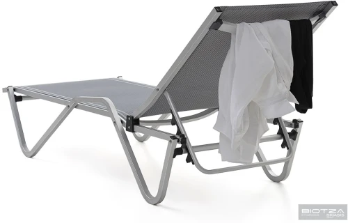 Шезлонг Hera алюминиевый, серый