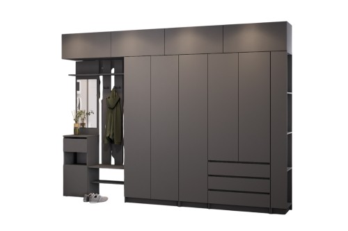 Прихожая Бали, Графит. Комплект 25