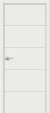 Межкомнатная дверь эмалит mr.wood Граффити-2.Д.П White Matt