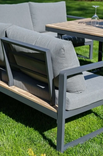 Набор для лаунж зоны из алюминия TOPA с обеденным столом  Joygarden