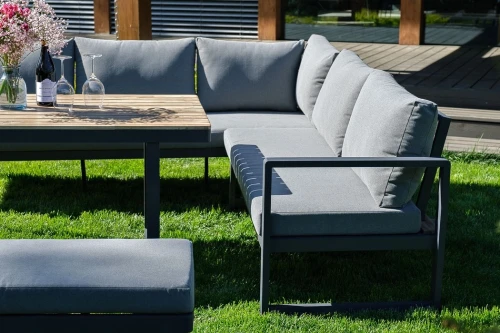 Набор для лаунж зоны из алюминия TOPA с обеденным столом  Joygarden