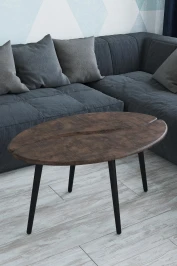 Стол журнальный Арабика браун/чёрный