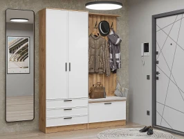 Прихожая Стиль-03 White Silk