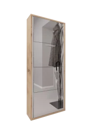 Обувница ЛАЙТ 4 МП (Дуб Вотан / Зеркало)