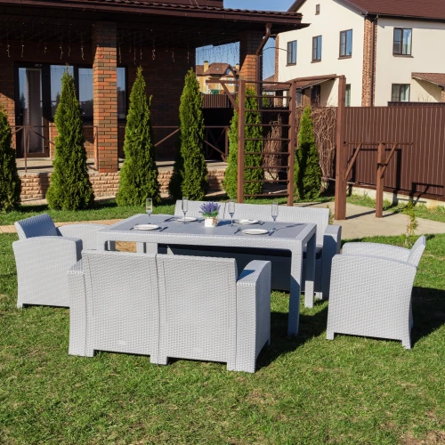 Обеденный комплект GRAND LANA LUX DINING L светло-серый