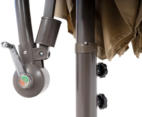 Зонт Парма, 3000мм, с вент. куполом, бежевый