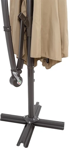 Зонт Парма, 3000мм, с вент. куполом, бежевый