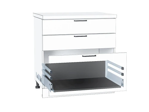 Ящик высокий POWER BOX2 с 2-ым рейлингом Graphite 199*768*447