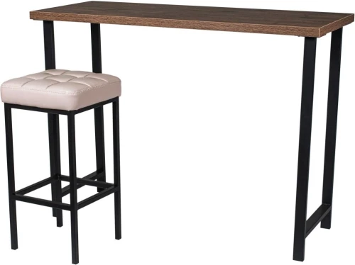 Обеденная группа (Консоль барная и 2 стула Камелот), кожзам беж