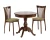 Обеденная группа Фабрицио 2 темный орех