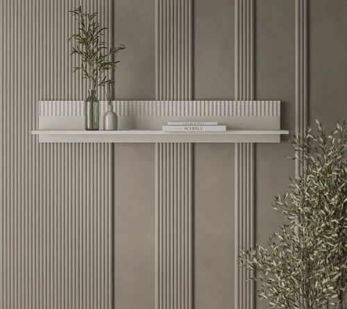 VINATI, Полка навесная. Цвет ПЕРСИДСКИЙ ЖЕМЧУГ/ АМАРОК